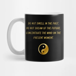 Do Not Dwell In The Past, Do Not Dream of The Future, Concentrate The Mind On The Present Moment. Mug